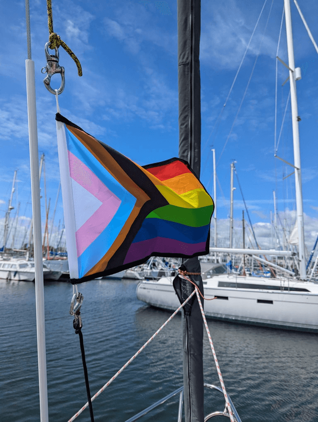 Progress Pride Courtesy Flag